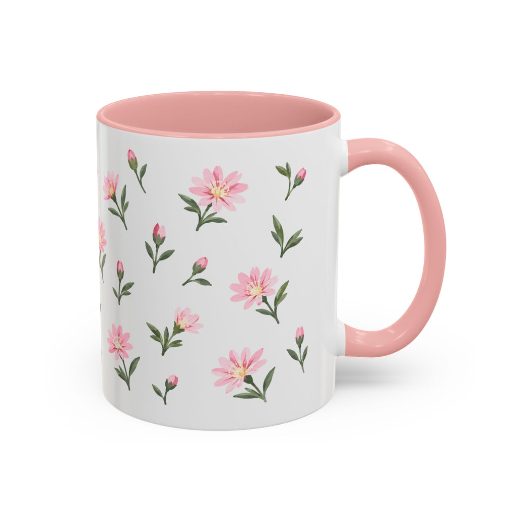 Montana Bitterroot Mug, State Flower Floral Coffee Cup, 11oz Botanical Gift