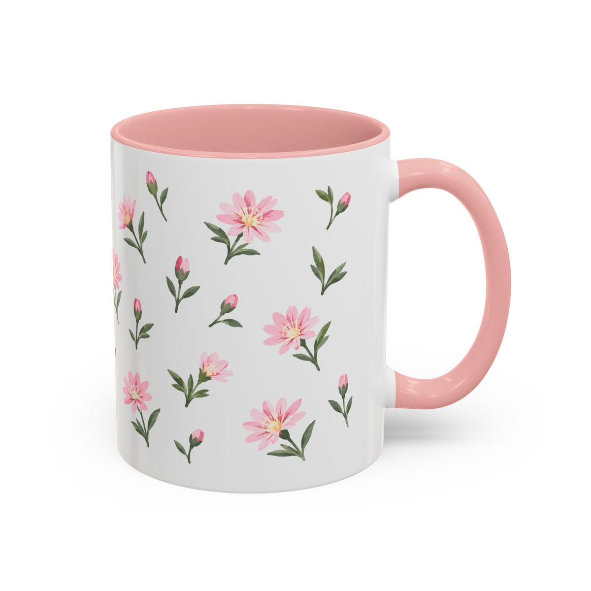 Montana Bitterroot Mug, State Flower Floral Coffee Cup, 11oz Botanical Gift