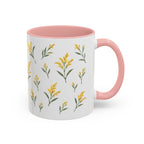Nebraska Goldenrod Mug, State Flower Floral Coffee Cup, 11oz Botanical Gift