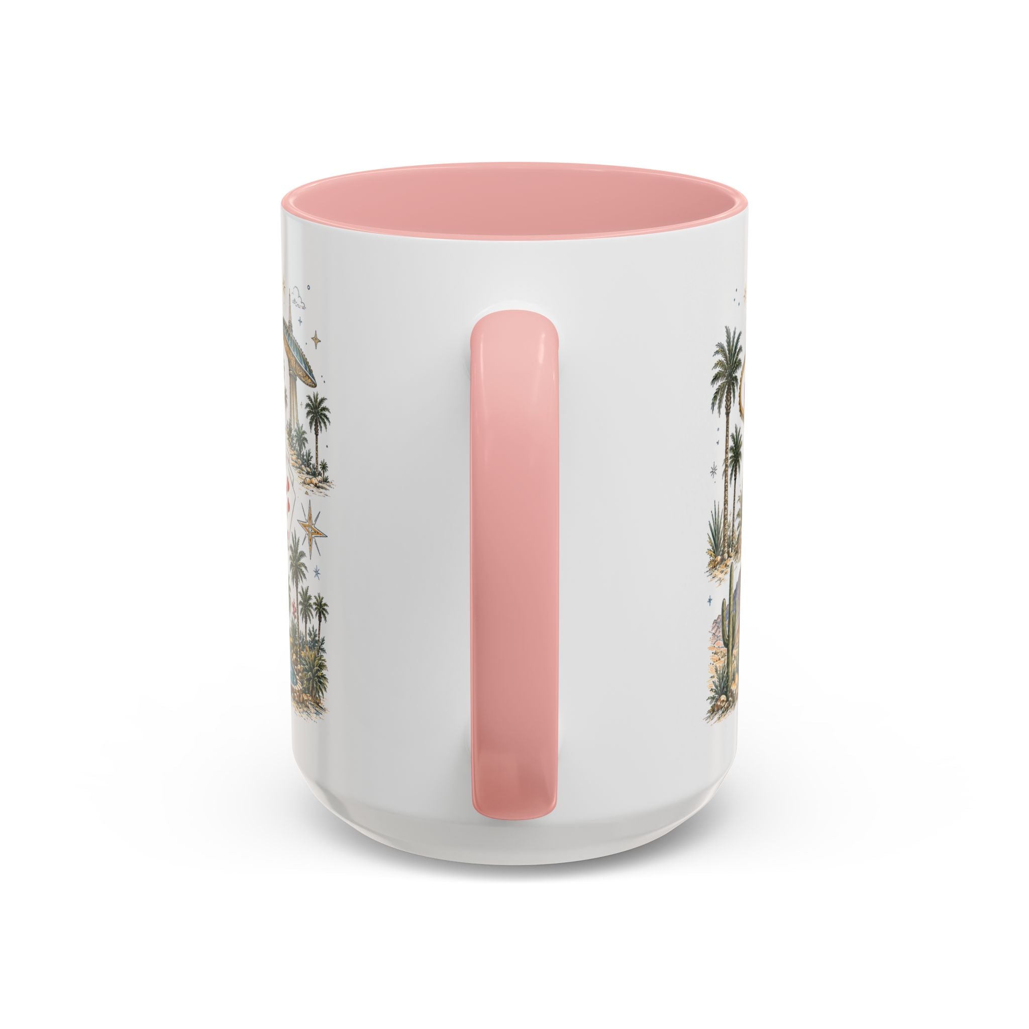 Las Vegas Coffee Mug | United States Travel Souvenir | Vintage Illustrated City Gift | 11 oz 15 oz Accent Mug
