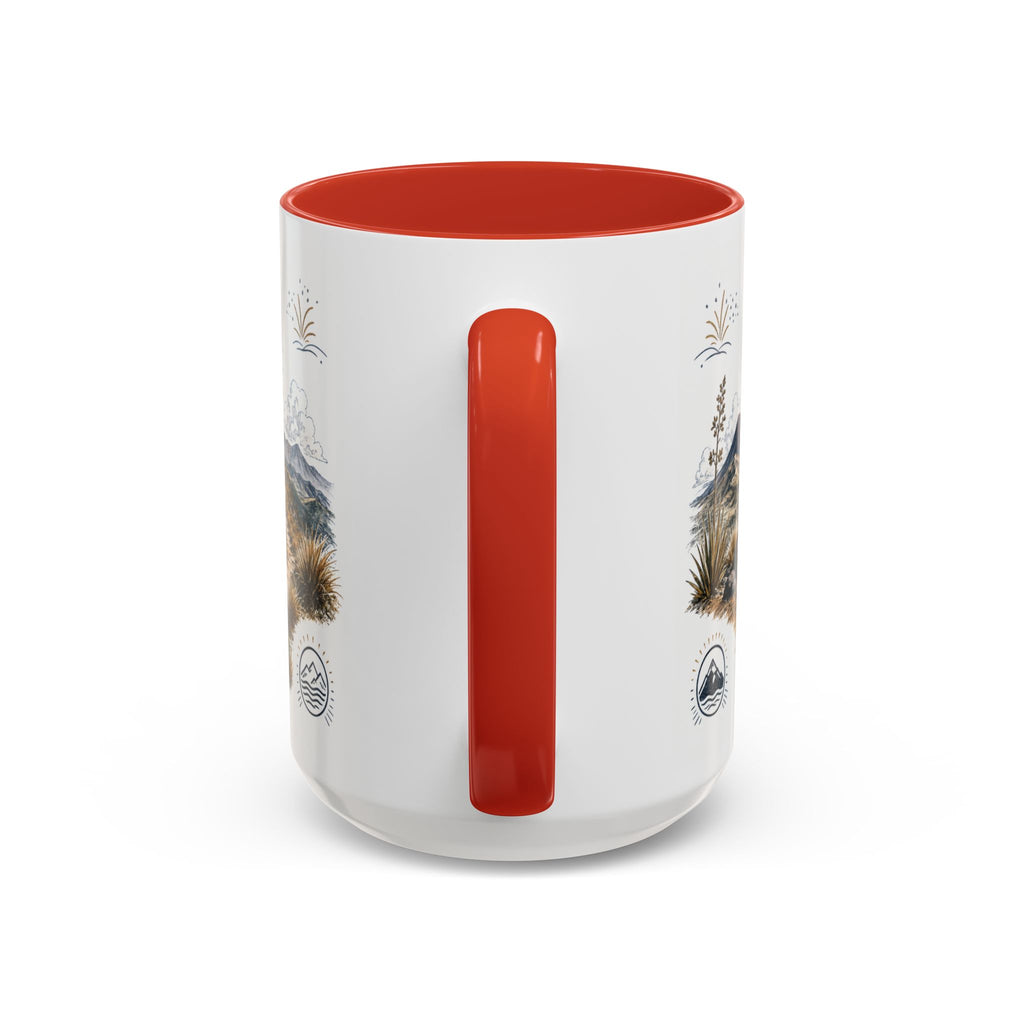Tongariro Crossing Mug, New Zealand Travel Souvenir, Bucket List Gift, Accent Ceramic Coffee Mug 11oz 15oz