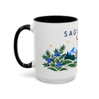 Sagittarius Zodiac Coffee Mug | Bow and Arrow Design | Astrology Birthday Gift | 11 oz 15 oz Ceramic Accent Mug