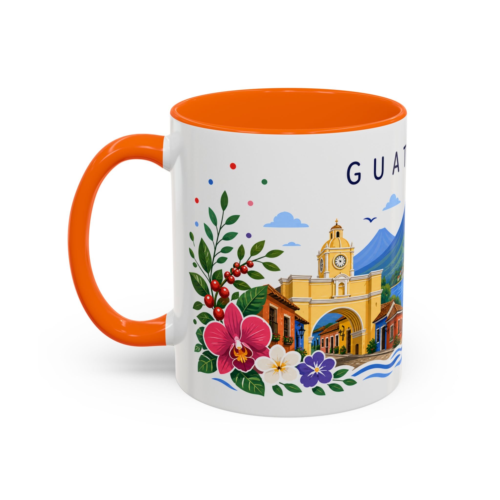 Guatemala Coffee Mug | Travel Souvenir Accent Mug | Place Gift Ceramic Cup 11oz 15oz