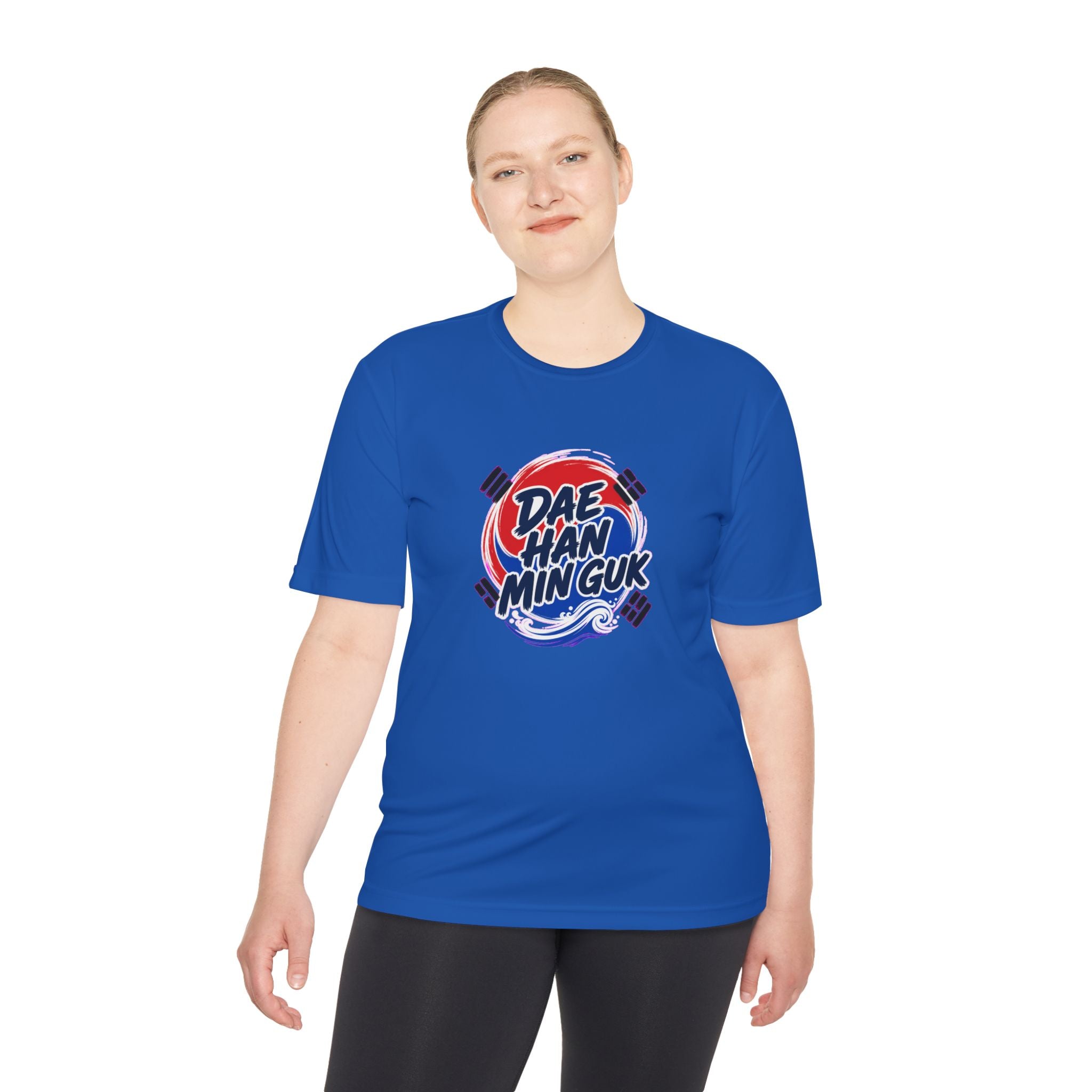 South Korea Dae Han Min Guk Soccer Fan T-Shirt, Moisture Wicking Sport Tee