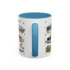 Grand Teton Coffee Mug | National Park Hiking Wyoming Gift | Accent Color Ceramic 11oz 15oz