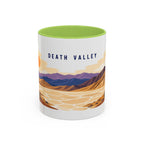 Death Valley National Park Coffee Mug | Solid Color Block Park Souvenir | 11oz 15oz Accent Mug