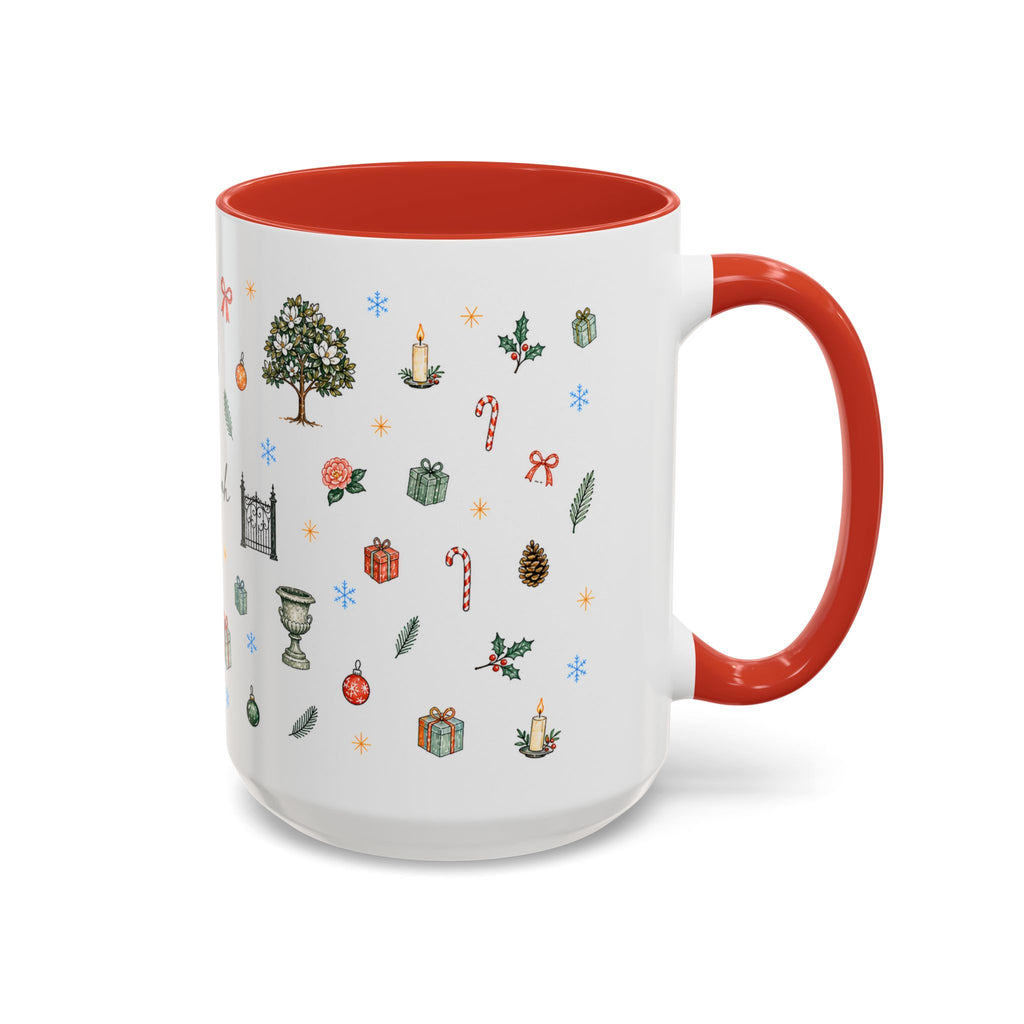 Savannah Christmas Mug | Watercolor City Souvenir, Travel Memories Cup