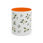 Florida Orange blossom Mug, State Flower Floral Coffee Cup, 11oz Botanical Gift