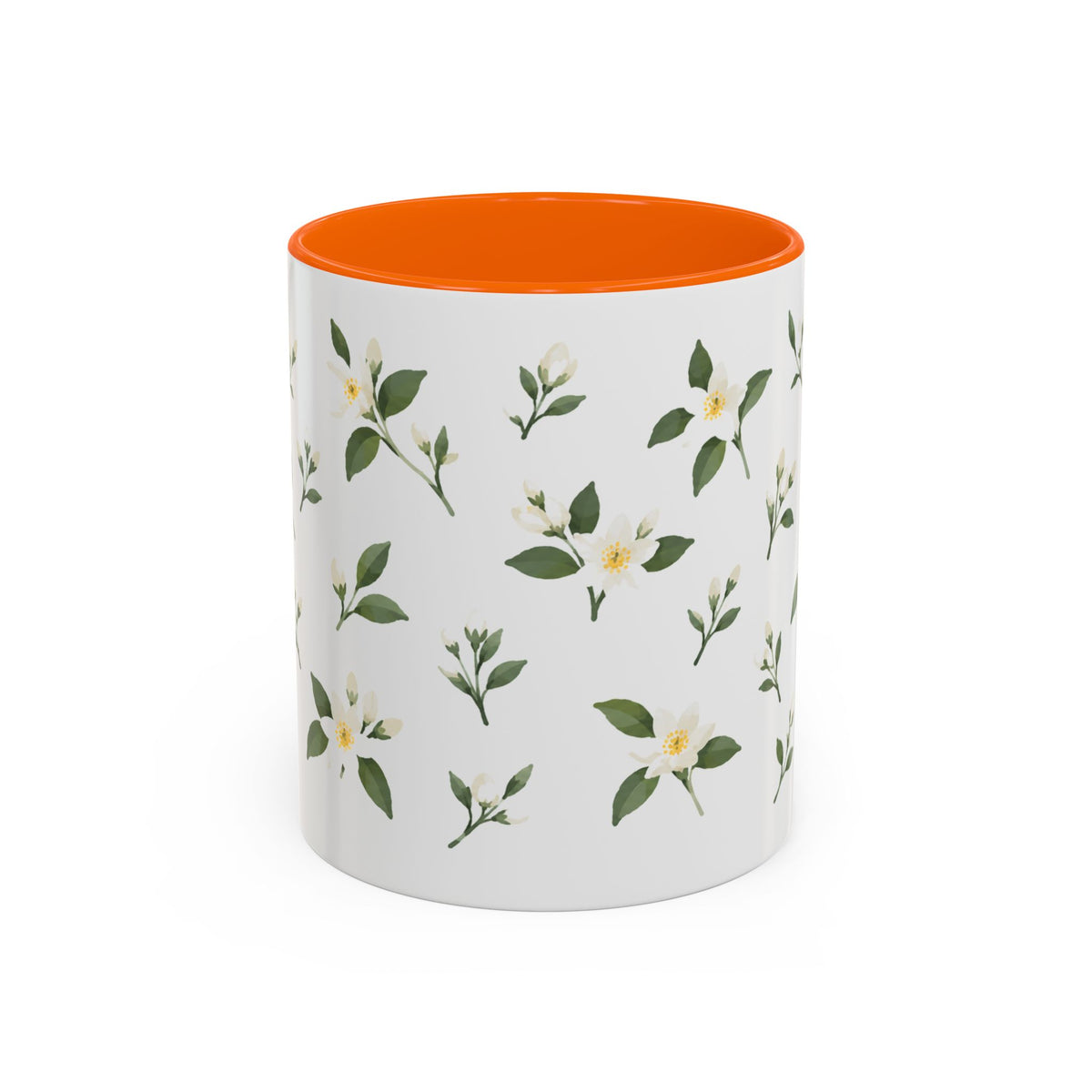 Florida Orange blossom Mug, State Flower Floral Coffee Cup, 11oz Botanical Gift
