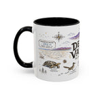 Death Valley National Park Coffee Mug | California Desert Hiking Camping Gift | Accent Color Ceramic 11oz 15oz
