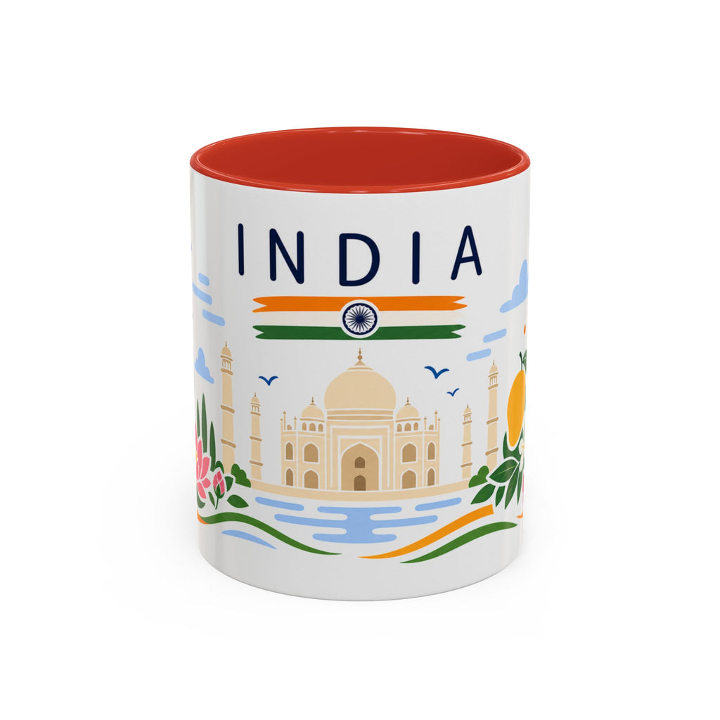 India Coffee Mug | Travel Souvenir Accent Mug | Country Gift Ceramic Cup 11oz 15oz