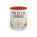 India Coffee Mug | Travel Souvenir Accent Mug | Country Gift Ceramic Cup 11oz 15oz