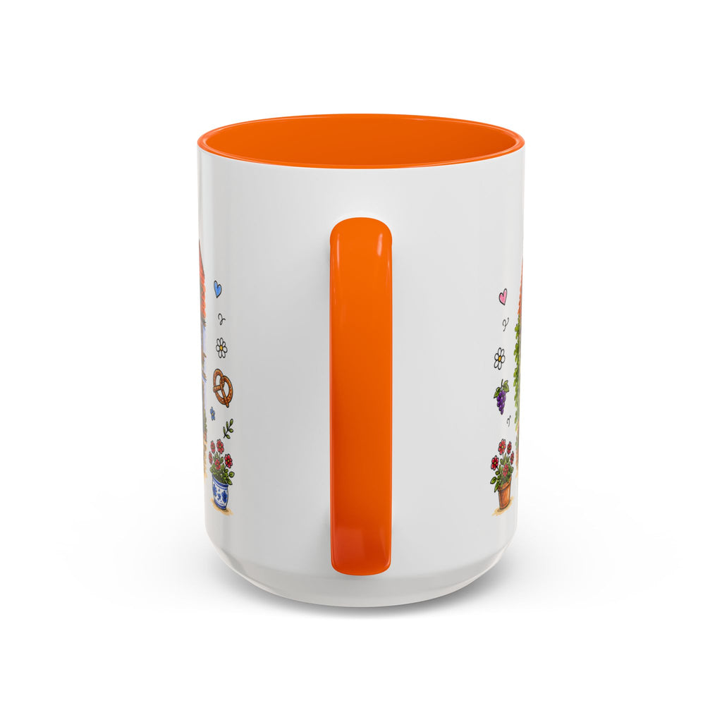 Rothenburg Illustrated Travel Mug | Germany Souvenir Accent Coffee Mug | 11oz 15oz Ceramic Cup