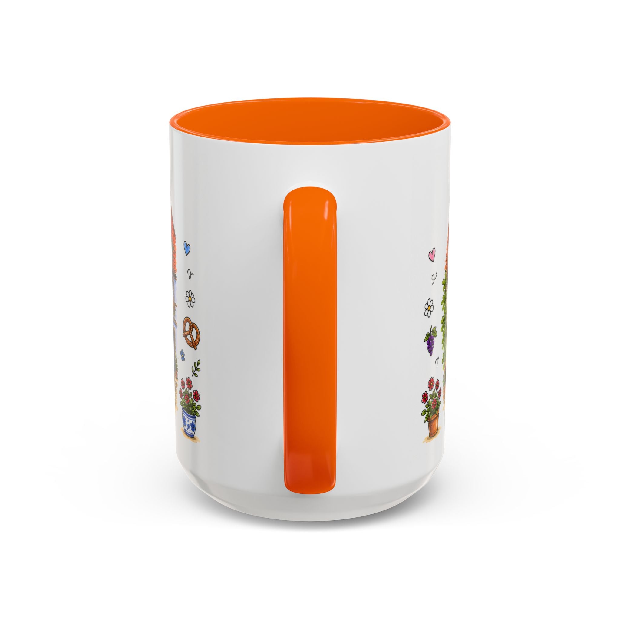 Rothenburg Illustrated Travel Mug | Germany Souvenir Accent Coffee Mug | 11oz 15oz Ceramic Cup