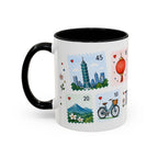 Taipei Coffee Mug | Postage Stamp Collage Mug | Travel Souvenir Accent Cup 11oz 15oz