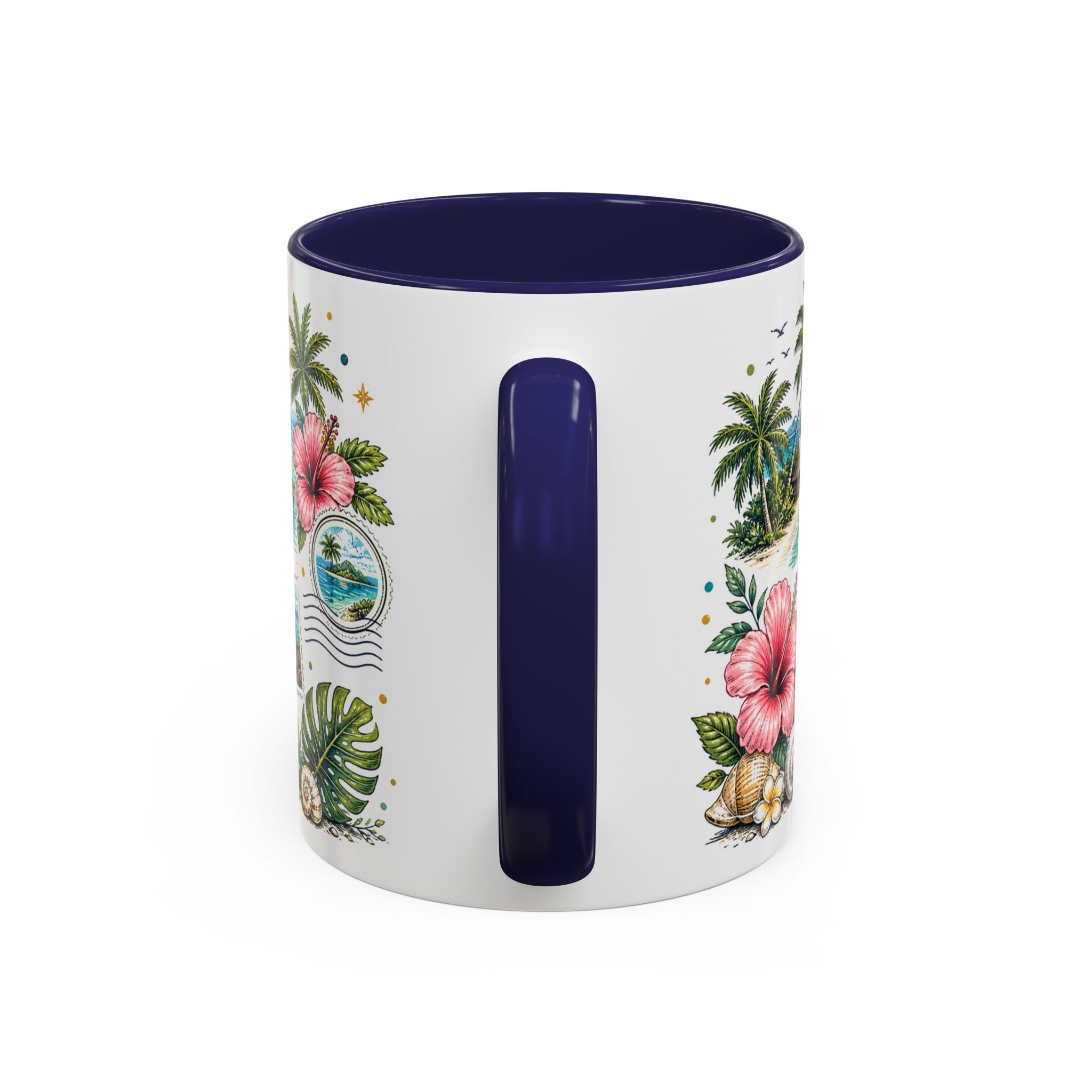 Fiji Coffee Mug | Travel Destination Souvenir Gift | Accent Color Ceramic 11oz 15oz