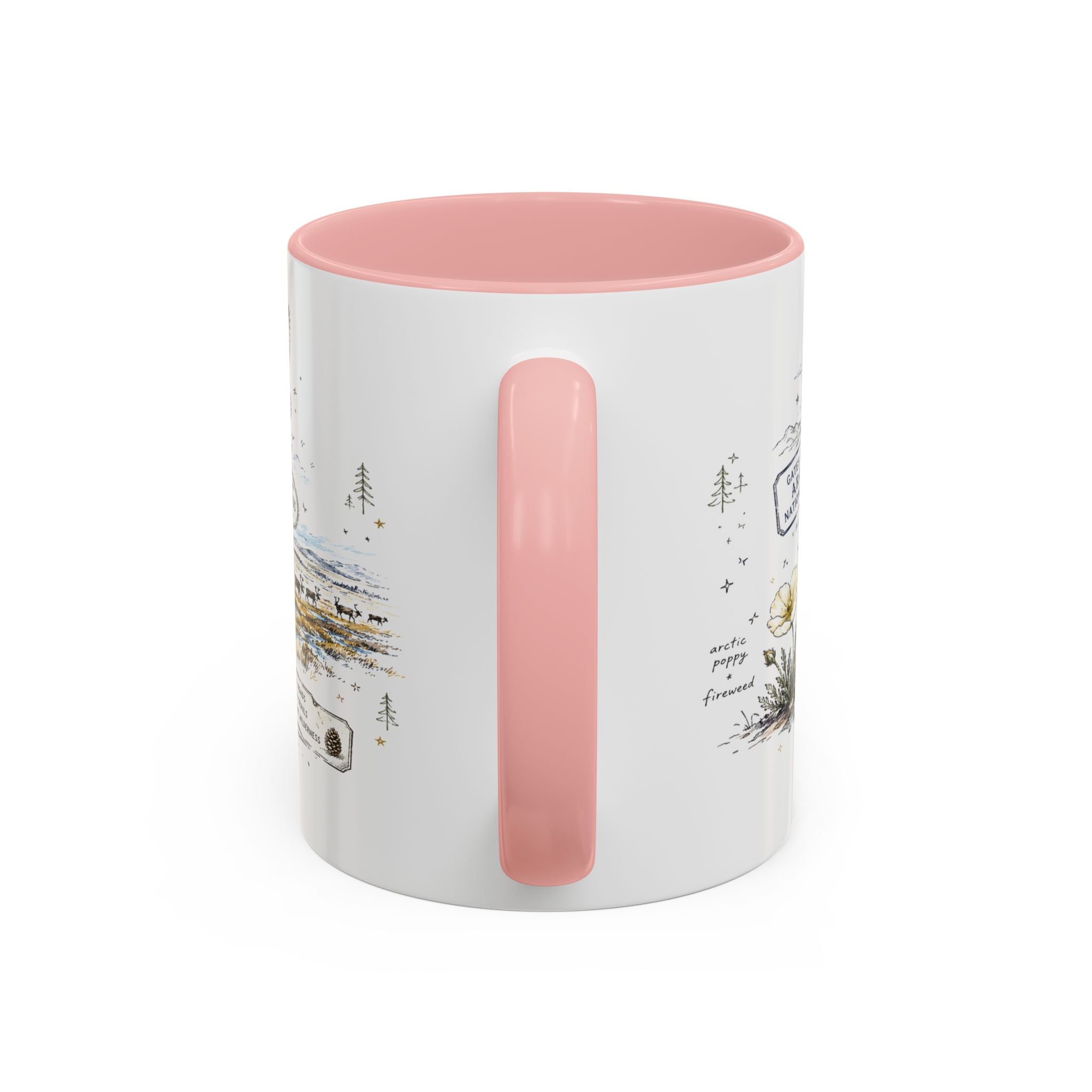 Gates of the Arctic National Park Coffee Mug | Alaska Arctic Wilderness Gift | Accent Color Ceramic 11oz 15oz