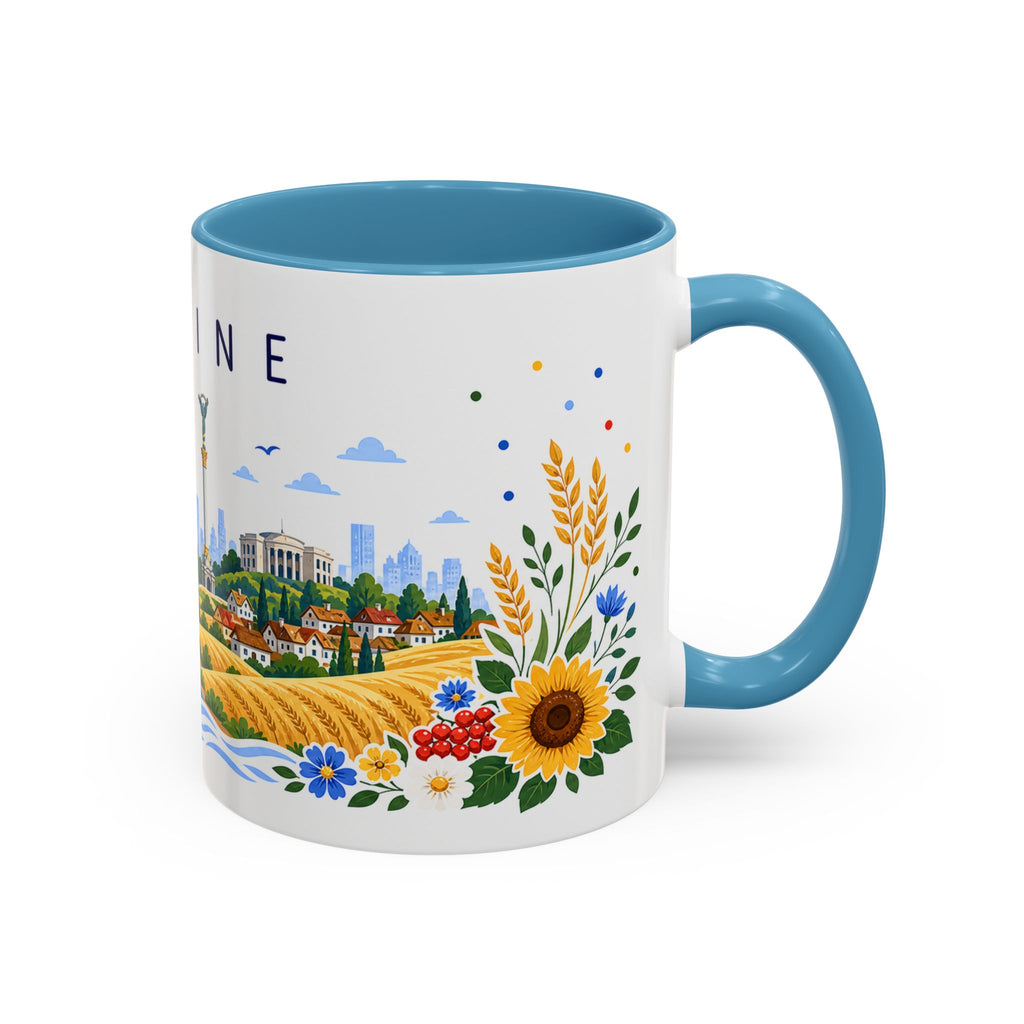 Ukraine Coffee Mug | Travel Souvenir Accent Mug | Place Gift Ceramic Cup 11oz 15oz