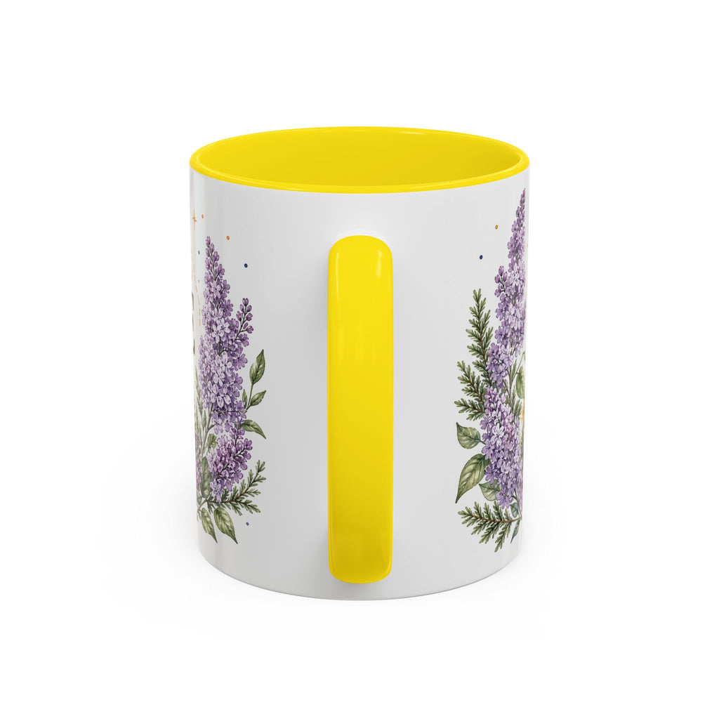 New Hampshire State Map Mug | Botanical Accents, Mountain Landscape Coffee Cup