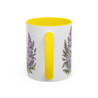 New Hampshire State Map Mug | Botanical Accents, Mountain Landscape Coffee Cup