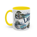 Lake Tahoe Mug, California Nevada Travel Souvenir, Bucket List Gift, Accent Ceramic Coffee Mug 11oz 15oz