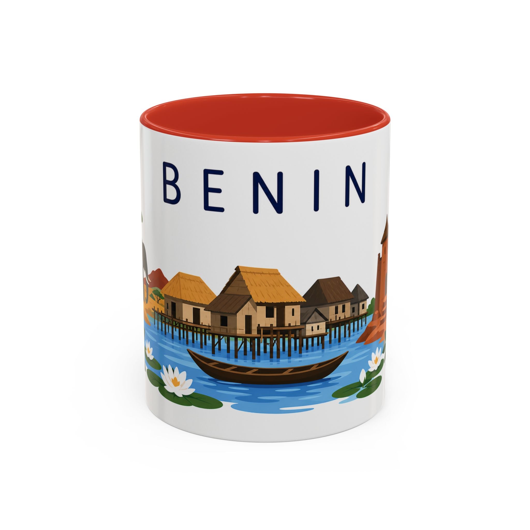 Benin Coffee Mug | Travel Souvenir Accent Mug | Country Gift Ceramic Cup 11oz 15oz
