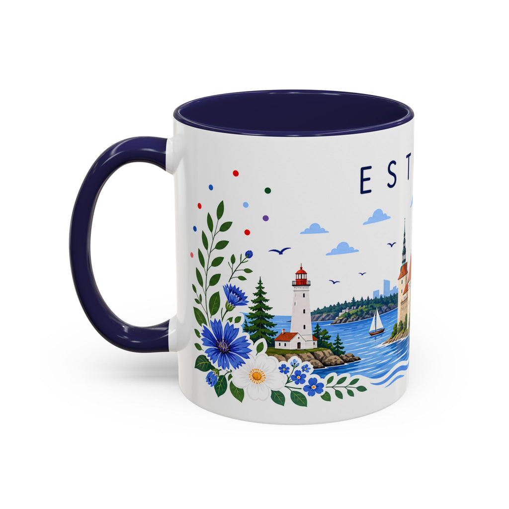 Estonia Coffee Mug | Travel Souvenir Accent Mug | Place Gift Ceramic Cup 11oz 15oz
