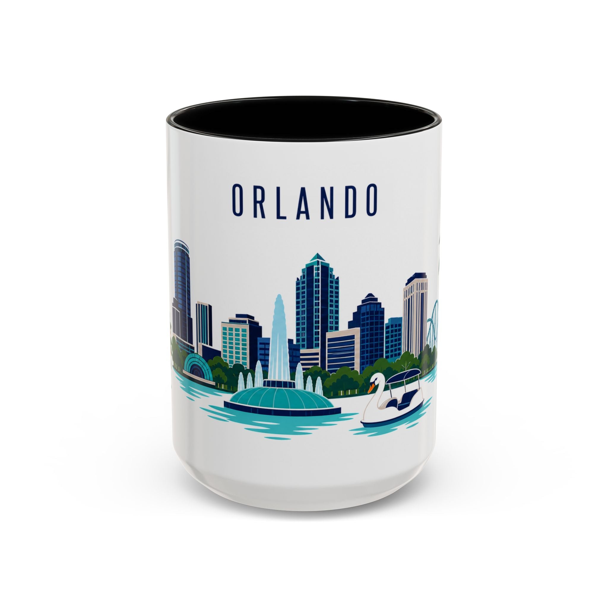 Orlando Coffee Mug | United States Travel Souvenir | Porcelain Decal City Gift | 11oz 15oz Accent Mug