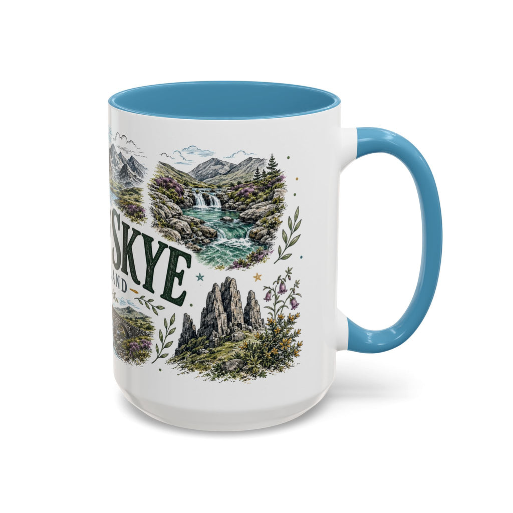 Isle of Skye Mug, Scotland Travel Souvenir, Bucket List Gift, Accent Ceramic Coffee Mug 11oz 15oz