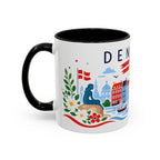 Denmark Coffee Mug | Travel Souvenir Accent Mug | Country Gift Ceramic Cup 11oz 15oz