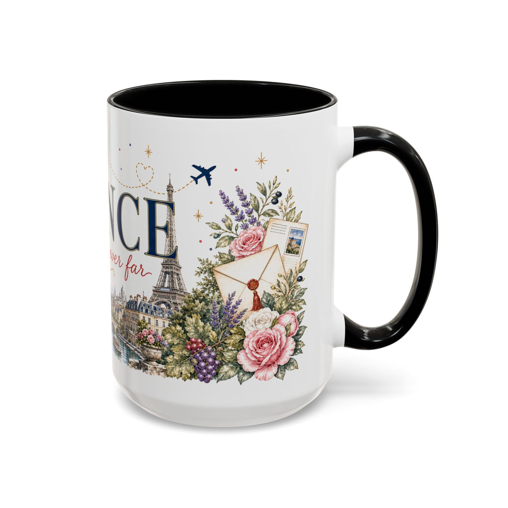 France Home Country Mug | Moving Away Gift | Long Distance Friendship | 11 oz 15 oz Accent Mug
