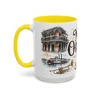 New Orleans Coffee Mug | United States Travel Souvenir | Vintage Illustrated City Gift | 11 oz 15 oz Accent Mug