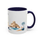 Doha Coffee Mug | Qatar Travel Souvenir | Porcelain Decal City Gift | 11oz 15oz Accent Mug