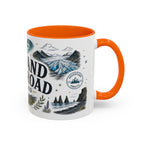 Iceland Ring Road Coffee Mug | Travel Destination Souvenir Gift | Accent Color Ceramic 11oz 15oz