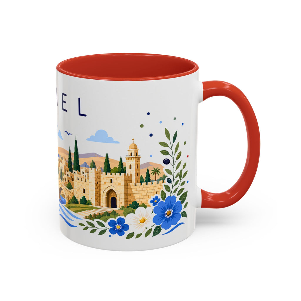 Israel Coffee Mug | Travel Souvenir Accent Mug | Place Gift Ceramic Cup 11oz 15oz