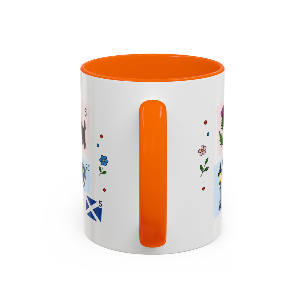 Edinburgh Coffee Mug | Postage Stamp Collage Mug | Travel Souvenir Accent Cup 11oz 15oz