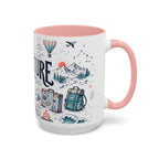 Adventure Awaits Coffee Mug | Class of 2026 Graduation Gift | Accent Color Ceramic 11oz 15oz