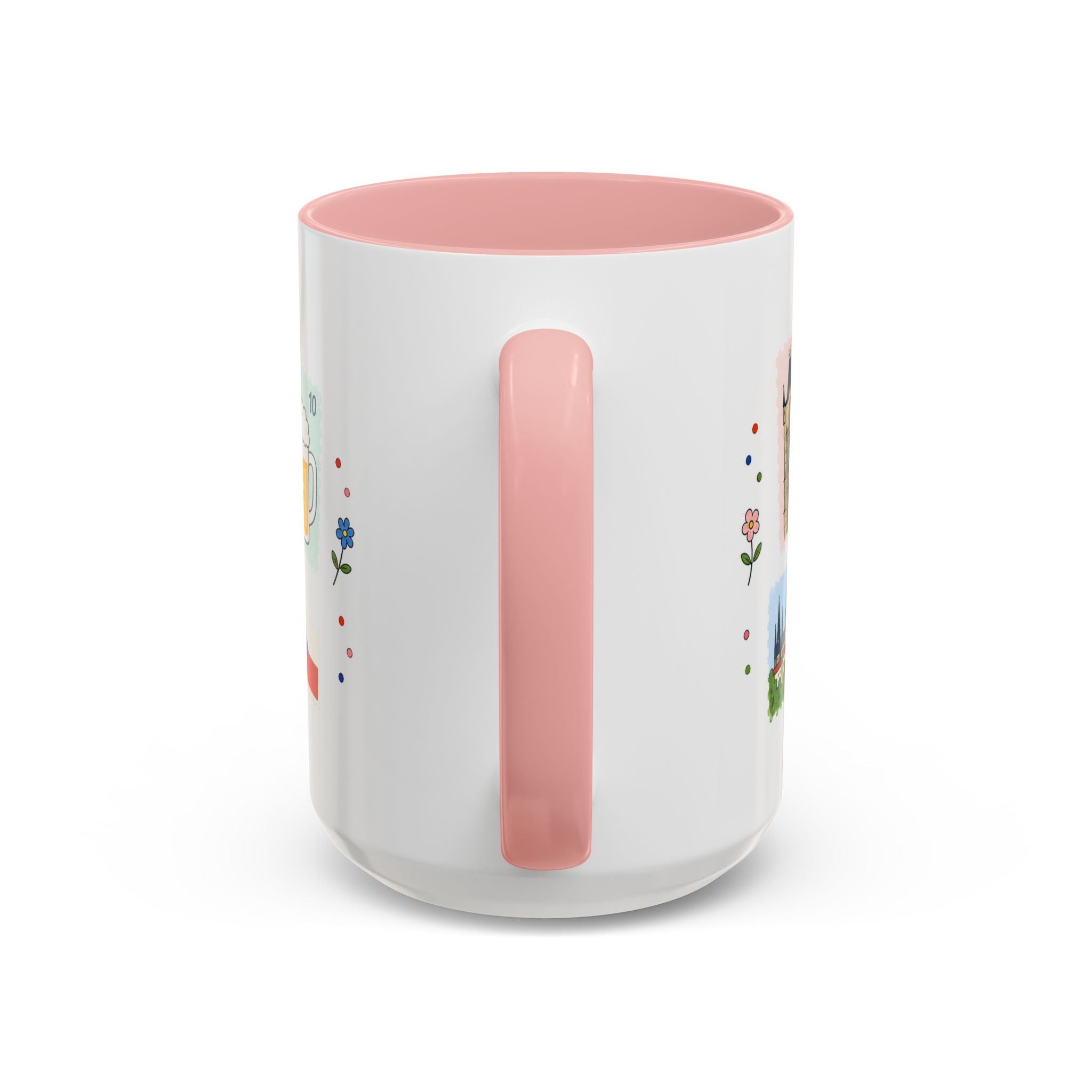 Prague Coffee Mug | Postage Stamp Collage Mug | Travel Souvenir Accent Cup 11oz 15oz