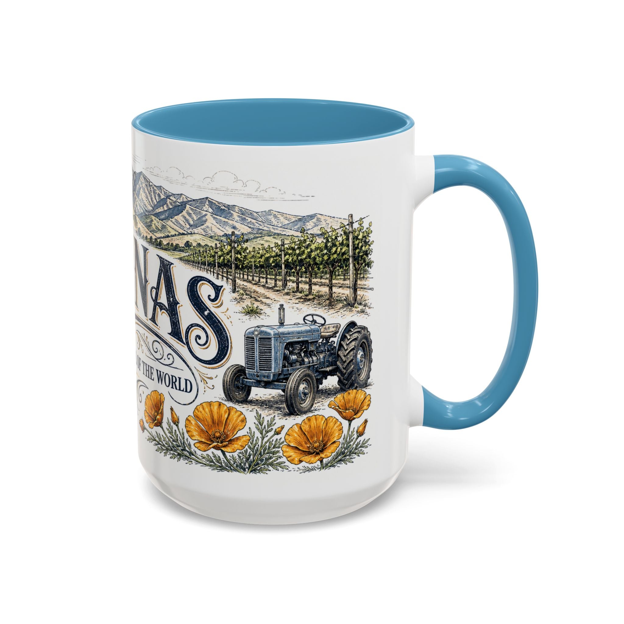 Salinas Coffee Mug | United States Travel Souvenir | Vintage Illustrated City Gift | 11 oz 15 oz Accent Mug
