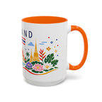 Thailand Coffee Mug | Travel Souvenir Accent Mug | Country Gift Ceramic Cup 11oz 15oz