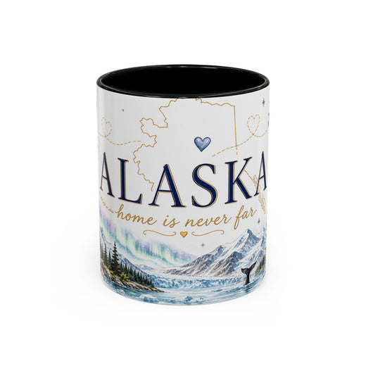 Alaska State Map Mug | Northern Lights, Mountains, Glaciers | Moving Away Gift