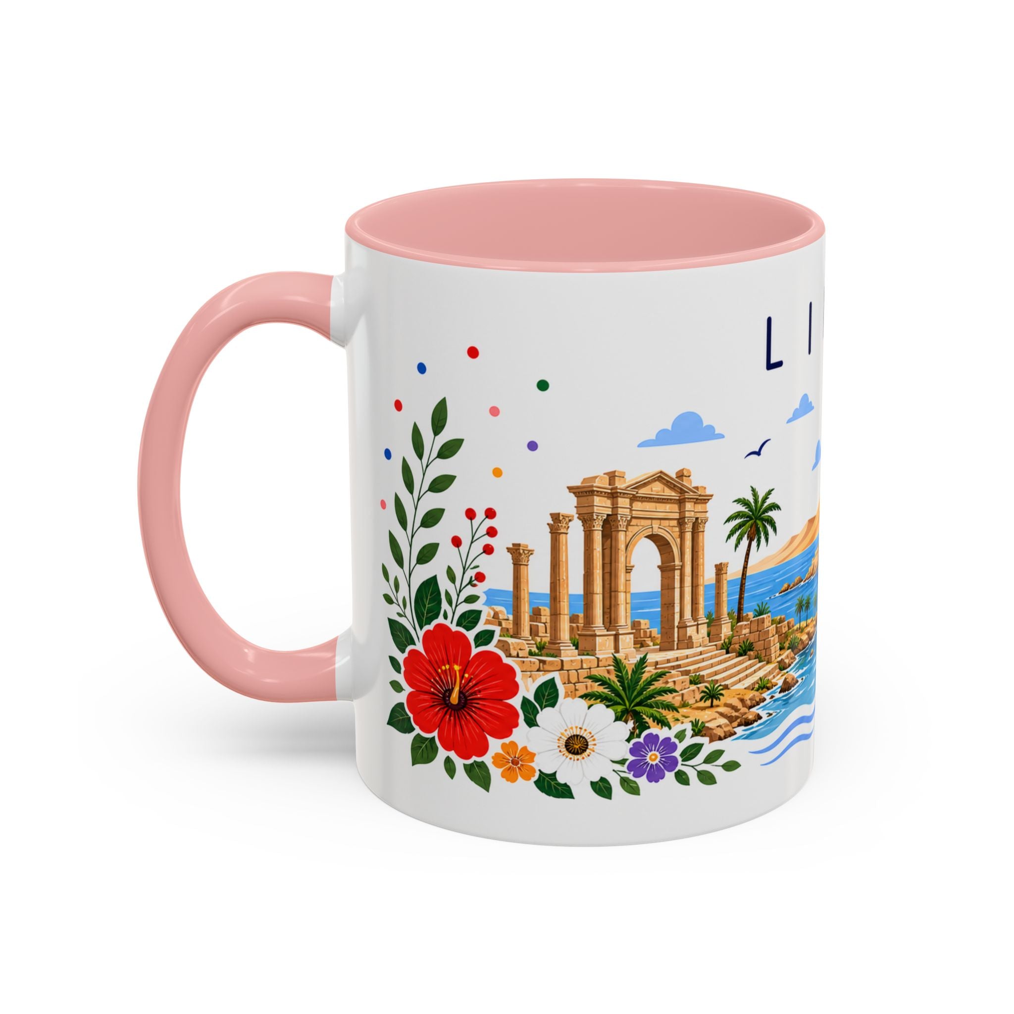 Libya Coffee Mug | Travel Souvenir Accent Mug | Place Gift Ceramic Cup 11oz 15oz