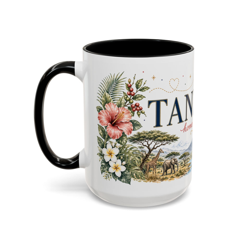 Tanzania Home Country Mug | Moving Away Gift | Long Distance Friendship | 11 oz 15 oz Accent Mug