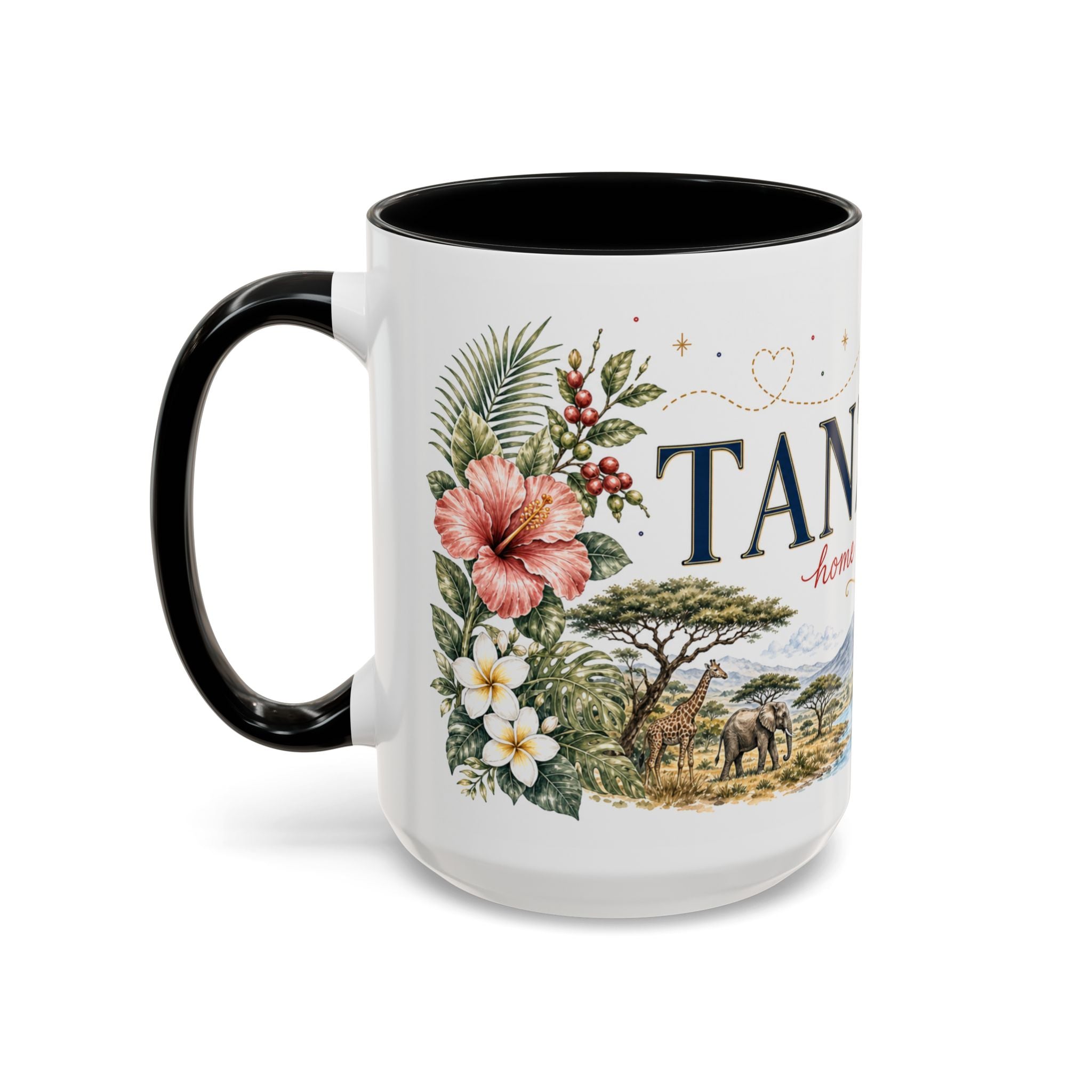 Tanzania Home Country Mug | Moving Away Gift | Long Distance Friendship | 11 oz 15 oz Accent Mug