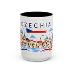 Czechia Coffee Mug | Travel Souvenir Accent Mug | Country Gift Ceramic Cup 11oz 15oz