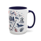 O Canada True North Coffee Mug | Canadian Pride Gift | Accent Color Ceramic 11oz 15oz