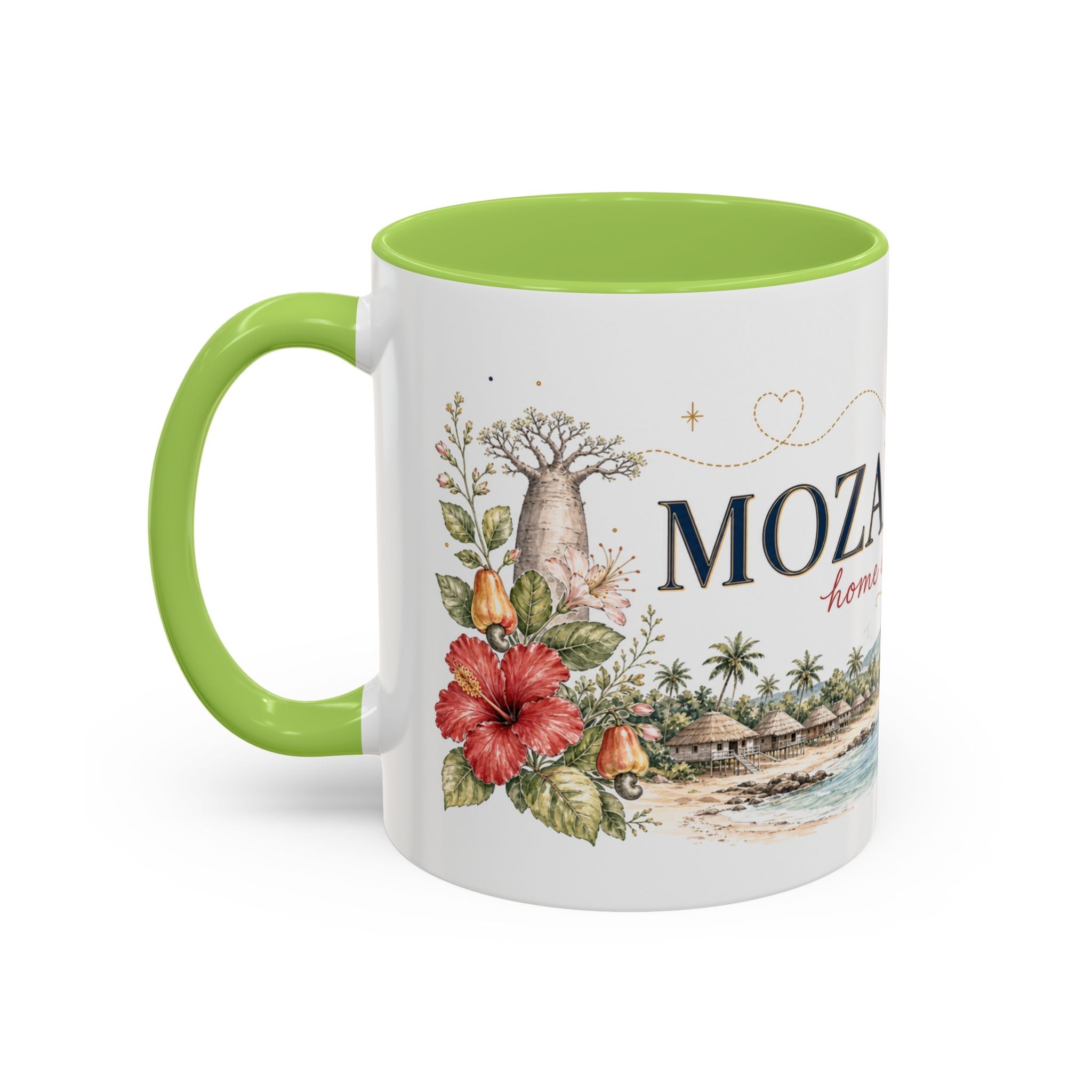 Mozambique Home Country Mug | Moving Away Gift | Long Distance Friendship | 11 oz 15 oz Accent Mug