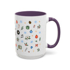 Nashville Christmas Mug | Watercolor City Souvenir, Acoustic Guitar, Harmonica (11oz 15oz)