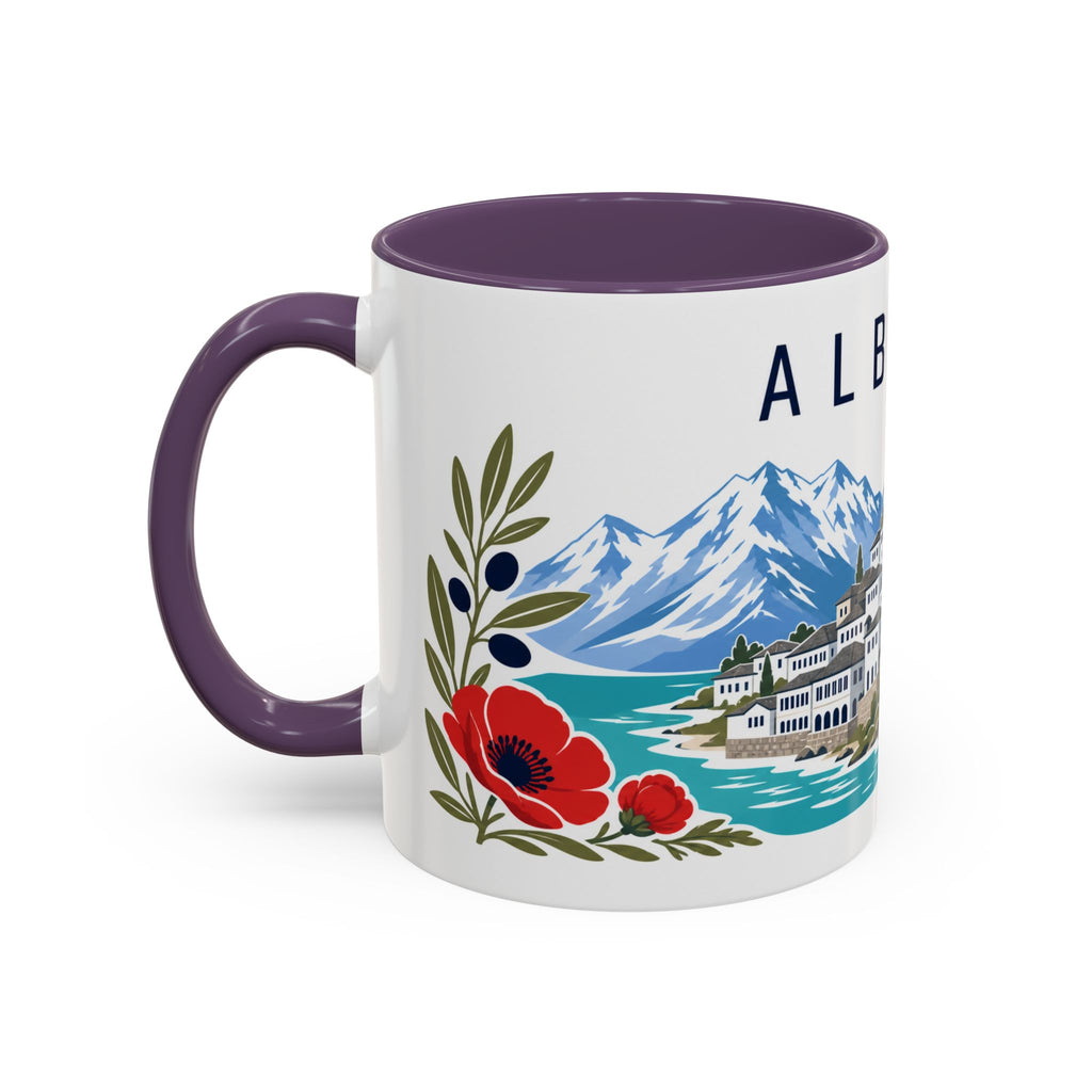 Albania Coffee Mug | Travel Souvenir Accent Mug | Country Gift Ceramic Cup 11oz 15oz