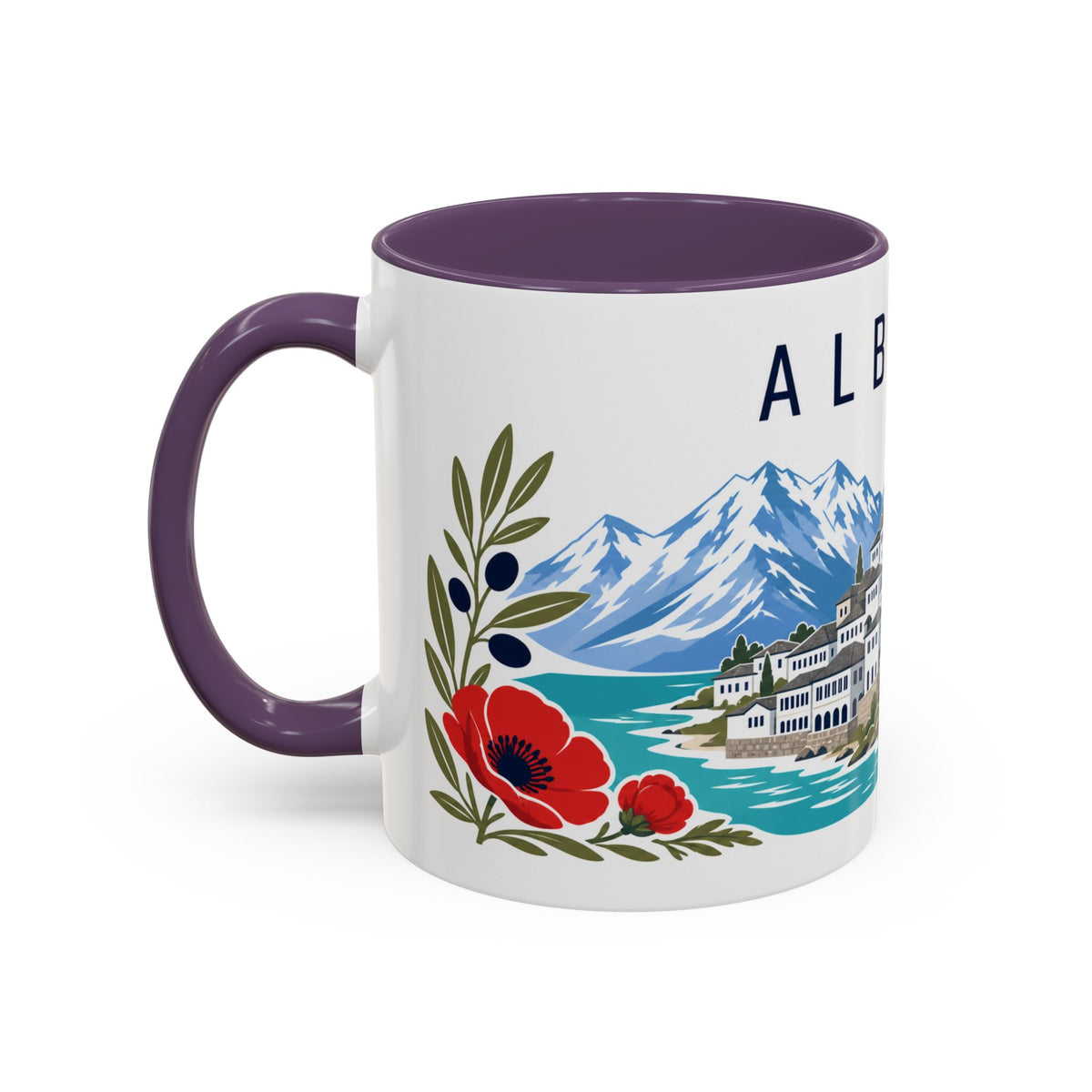 Albania Coffee Mug | Travel Souvenir Accent Mug | Country Gift Ceramic Cup 11oz 15oz